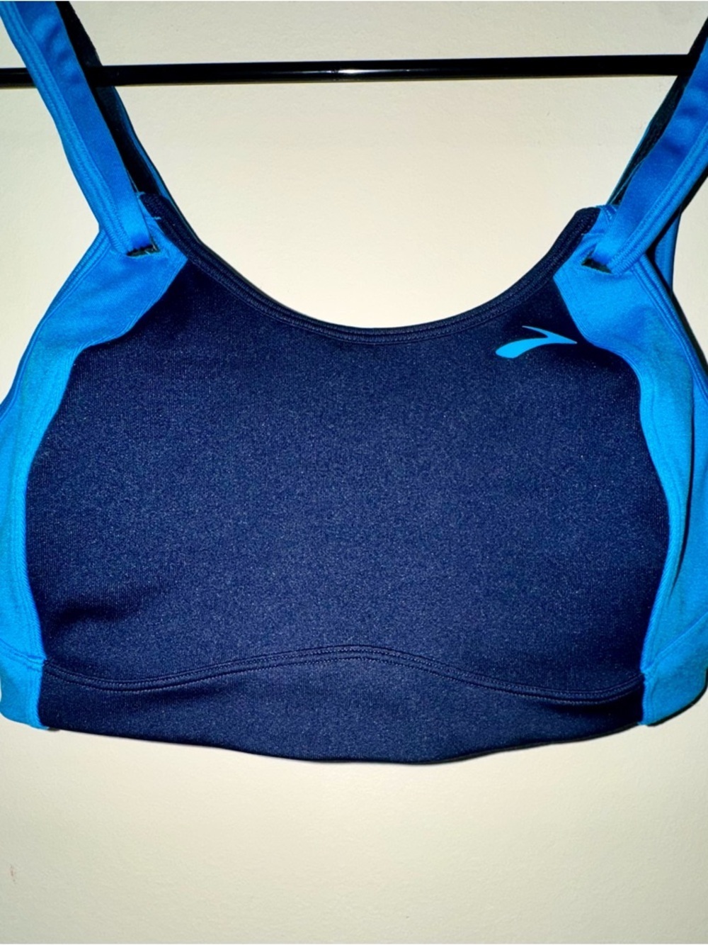 Brooks Fiona Blue/Navy Sports Bra - Picture 3 of 6